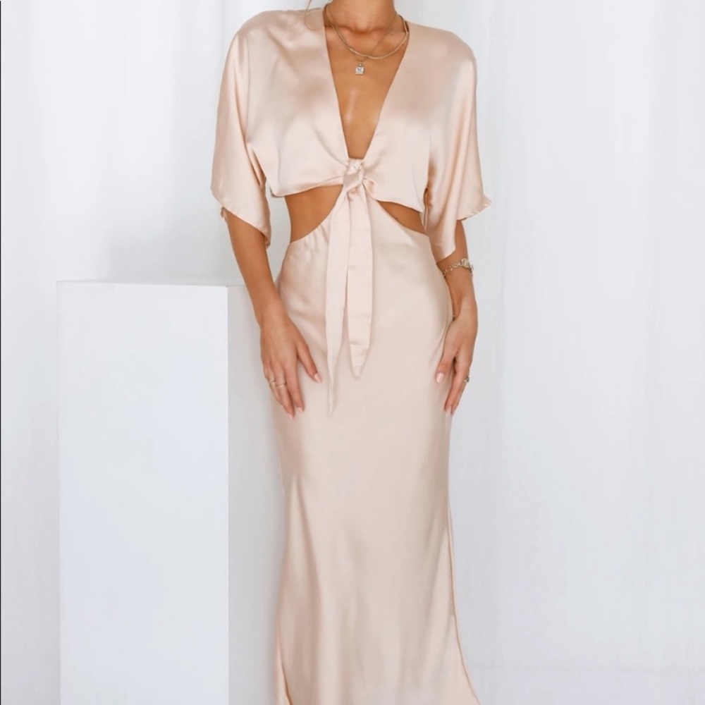 Two Piece Champagne Dress, new with tags